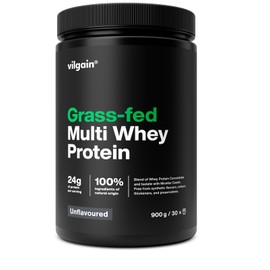 Vilgain® Multi Whey Protein Powder, Grass Fed, Fast Muscle Recovery and Building, Natural Taste, Quality Powder, No Flavour, 900 g