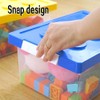 loobuu Plastic Storage Bins with Lids - Stackable Toy Storage