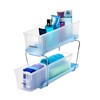 madesmart Mini 2-Tier Organizer w/Div-PP, Blue