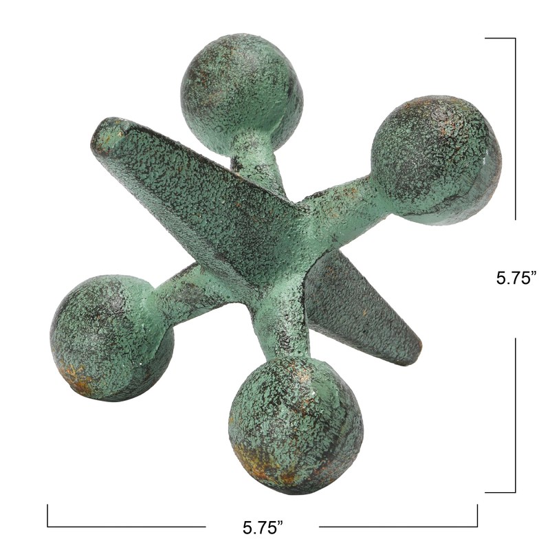 Creative Co-Op Cast Iron Jack Accent, Patina
