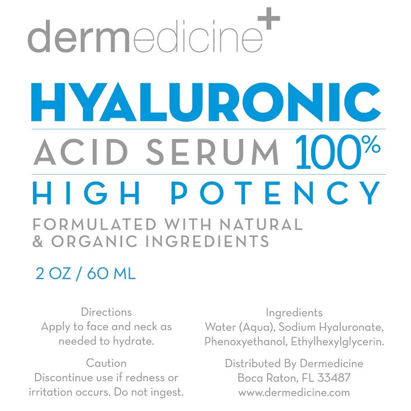 100% Pure Hyaluronic Acid Serum Anti Aging Serum Moisture and