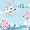 Sterling Silver Animals Pendant Necklace Cute Animal Lover Jewelry Birthday