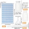 OLYCRAFT 20PCS Wide Mouth Plastic Bottles with Caps Lab Plastic