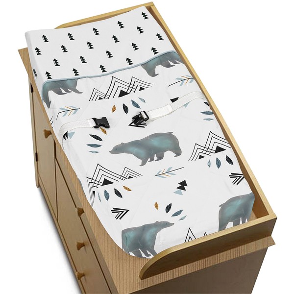 Changing Pad Cover for Bear Mountain Watercolor Collection by Sweet Jojo Designs