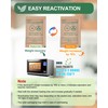 Vbeijll 50g 40 pcs Kraft Clay Desiccant Packs, Food Safe