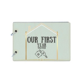 Our First Year Together Wooden Memory Album
