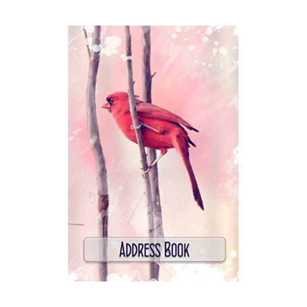 Address Book: Small Cardinal Telephone Address Book for Women -
