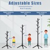 Hupmad Wooden Tree Coat Rack Stand,Sturdy Freestanding Coat Rack with