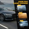 Jecoupoon Pair Fog Light Cover Compatible with S6 A6 Sedan