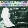 L. Extra Long Maxi Pads for Women, Overnight Absorbency, Organic