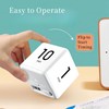 Cube Timer, 2.6x2.6x2.6in Temporizador Digital Volumen de Sonido Ajustable Temporizador