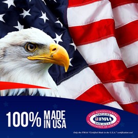 Rushmore Rose USA American Flags for Outside 5X8 -American Flag 5x8 Made in USA -Heavy Duty Fla...