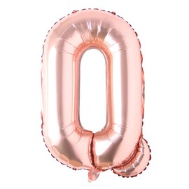 Rose Gold 32 inch Letter Balloons Alphabet Balloons Foil Mylar Party Wedding Bachelorette Birthday Bridal Shower Graduation Anniversary Celebration Decoration (32 INCH ROSE GOLD Q)