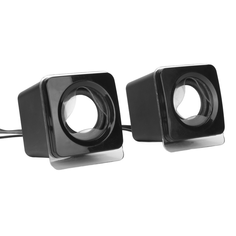 1 Pair Mini USB2.0 Speaker Computer Laptop Desktop Wired Stereo