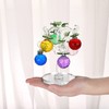 BTSKY Crystal Glass Apple Tree - Artificial Tree Figurine Ornament