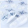 Mikinona Unique Nail Decals Stickers Snowflake Nail Art Patch Easy