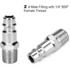 Noosverl 10 pcs Air Line Couplings Euro Airline Hose Compressor