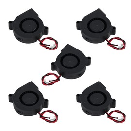 logyues 5 Pack 5015 24V Turbine Turbo Blower Fan Dual Ball Bearing 52x52mm 3D Printer Accessories