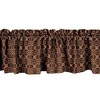 Marshfield Jacquard Woven Black and Tan 72" x 15.5" Valance