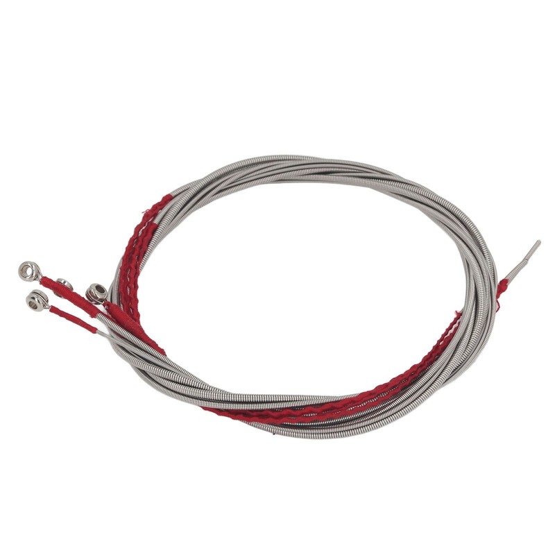 4Pcs Acoustic Bass String Set Stainless Steel Flexible Uniform Vibrations