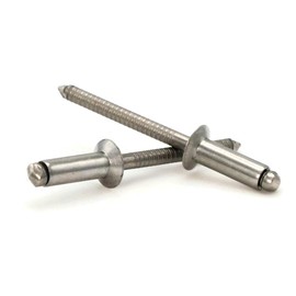 POP Rivet Countersunk 304 Stainless Steel - 6-4C 3/16" x 1/4" Gap (0.118-0.125) Qty-25
