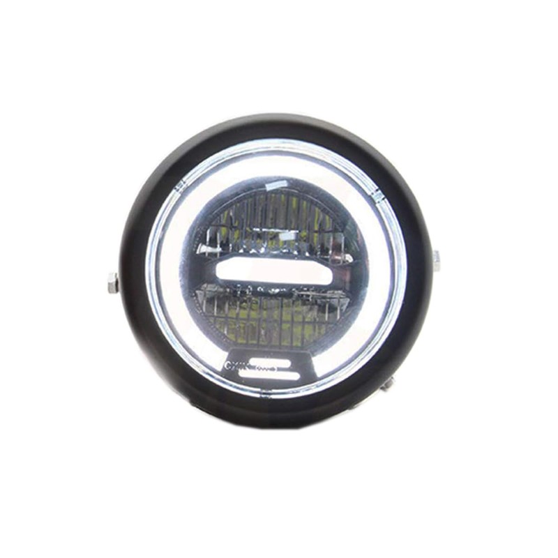 YIBO Retro Modified Motorcycle Headlight LED Day Traveling Aperture Headlight