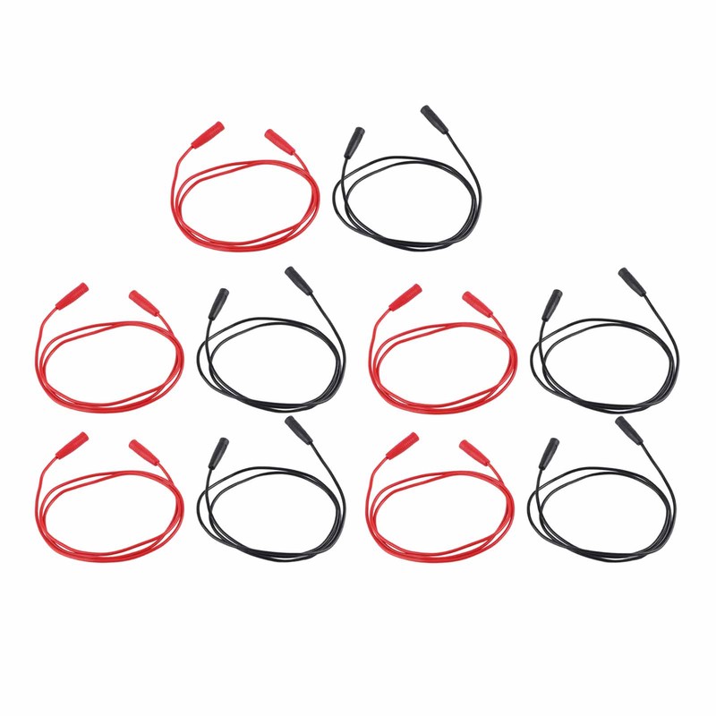 5 Sets Banana Test Lead Testing Cable Female to Female