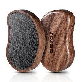 BEZOX Nano Glass Foot File Exfoliating Remover with Cover - Gentle Glass Pumice, Effective for Foot Exfoliation, Portable Pedi Egg Foot Care Tool