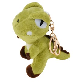 Dinosaur Keychain Gold Keyring Cute Dinosaur Stuffed Animal Keychain for Men Women Kids Backpack Car Keys Pendants 10cm
