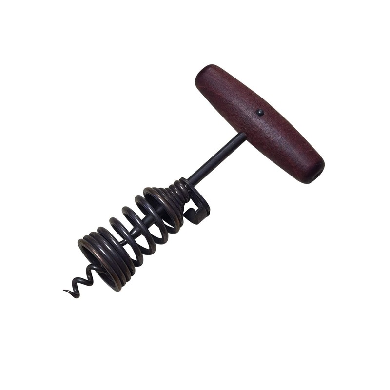 Mechanical Workshop Spring Corkscrew German Reich Patent with Mahogany Look