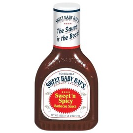 Sweet Baby Ray's Gourmet Barbecue Sauce, Sweet'n Spicy, 18 oz (Pack of 12)