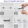 CYPL No Hooks Required Waffle Weave Shower Curtain with Snap