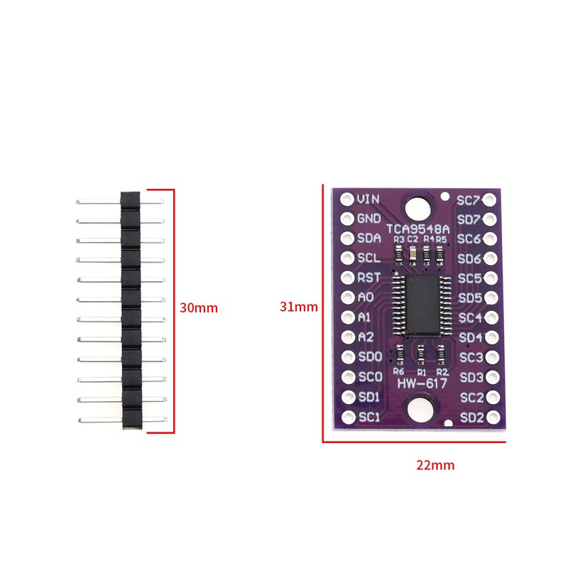 5 Sets TCA9548A IIC Multiplex Expansion Module 8 Way I2C