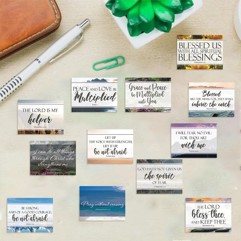 50 Sheets Bible Verse Stickers Christian Inspirational Decals for Phone