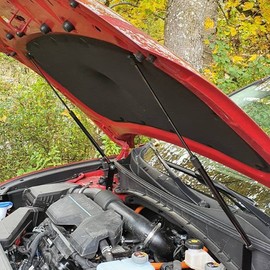 TSUBASA Lift Supports for Hyundai Santa Cruz 2022 2023 2024 2025 Front Hood Bonnet Modify Gas Struts Carbon Fiber Shock Dampers Spring Rod Bar (2PCS) (Normal Black)