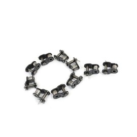 Partuto 10pcs Half Offset Metal Connecting Link Connectors Chain for Bicycle Replacement