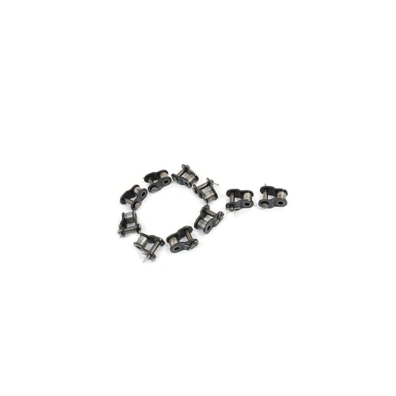 Partuto 10pcs Half Offset Metal Connecting Link Connectors Chain for