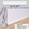 Duzzy Flexible Baseboard Molding Trim, 6 Inch(W) x 40 Feet(L)