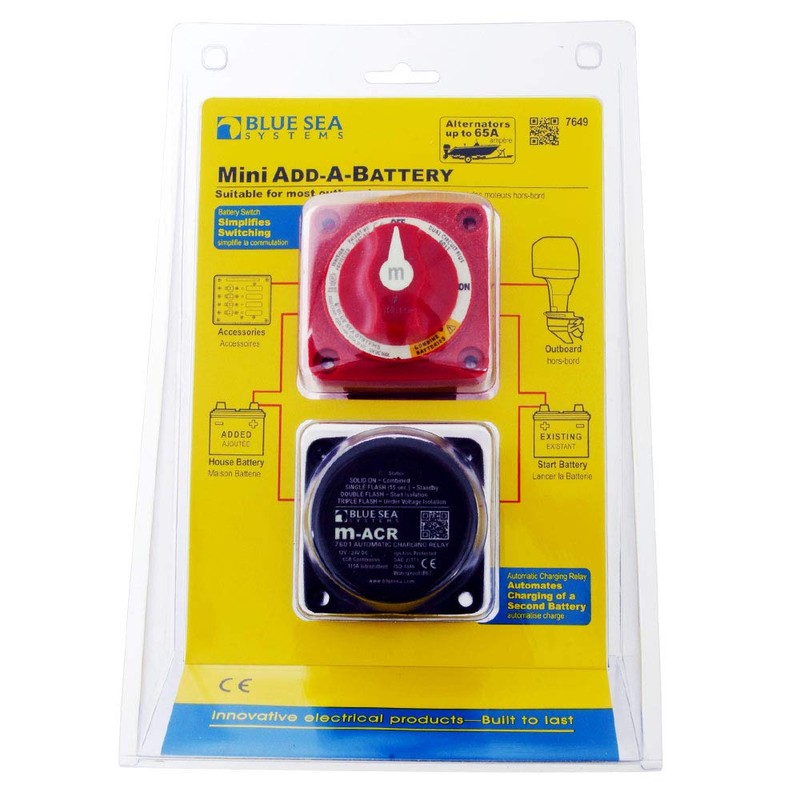 Blue Sea Systems Add-A-Battery Kit, 65A, Display Pack