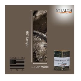 Stealth Strips Realtree APX Camo Silencing Tape | Self Adhesive Silencing Fabric | Great for Quieting All of Your Metal Hunting Gear and Accessories (Realtree APX, 2.125" Wide)