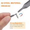 sourcing map 3pcs PZ000 Screwdriver Bit 5/32" Hex Shank 28mm