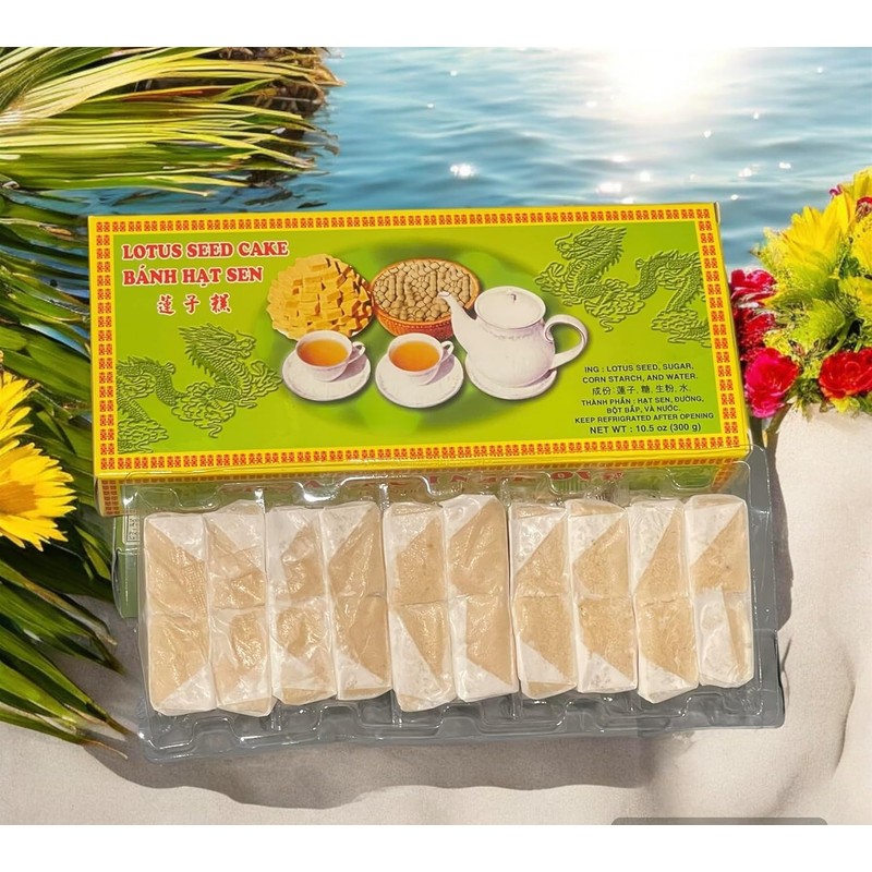 2 Packs - Lotus Seed Cakes - Banh Hat Sen