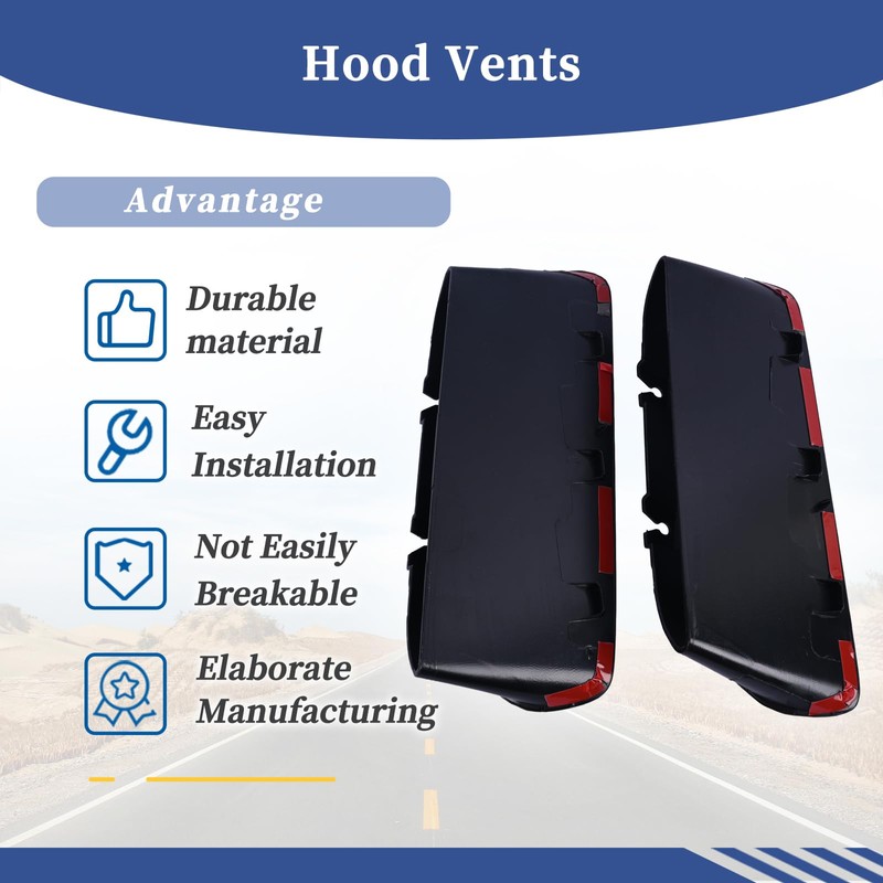 Getfarway A Pair Air Vent Cover Hood Bezels and Accessories