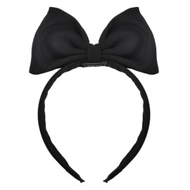 Bow Headband Black Bowkont Headbands for Women Headwear Birthday Christmas Big Hair Bow for Party Prom Decorations Bow Hair Accessories Headdress for Girls Large Bow Hairbands