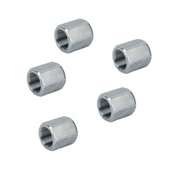 Smartsails 5PCS M6 X 1-Pitch 10mm Length 304 Stainless Steel Metric Hex Coupling Nut