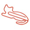 100pcs Cat Shape Paper Clips Plating Process Increased Slip Resistance