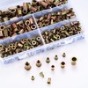 400pcs Rivet Nut Set Flat Head Threaded Rivets Nut Inserts