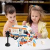 lonfypeng Ambulance Toy Truck for Kids 3-8, Large Toy Cars