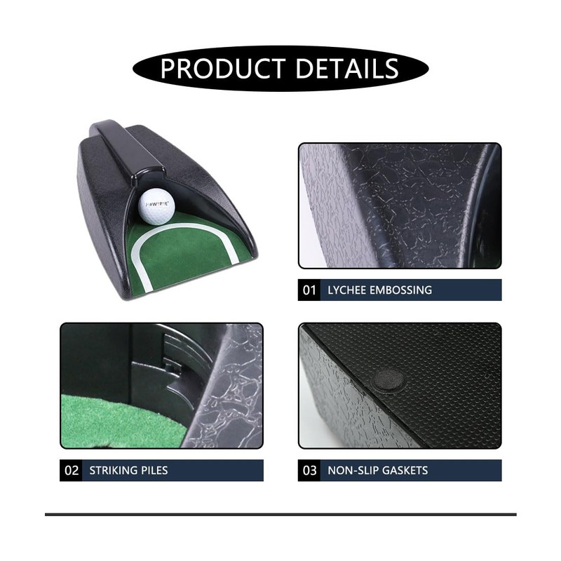 ANMEISH Golf Automatic Putting Cup, Golf Ball Returner, Golf Ball