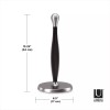 Umbra Tug Modern Nickel Stand Up Paper Towel Holder Easy